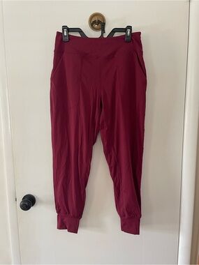 Soothfeel Women's Burgundy Dryfit Jogger Pants